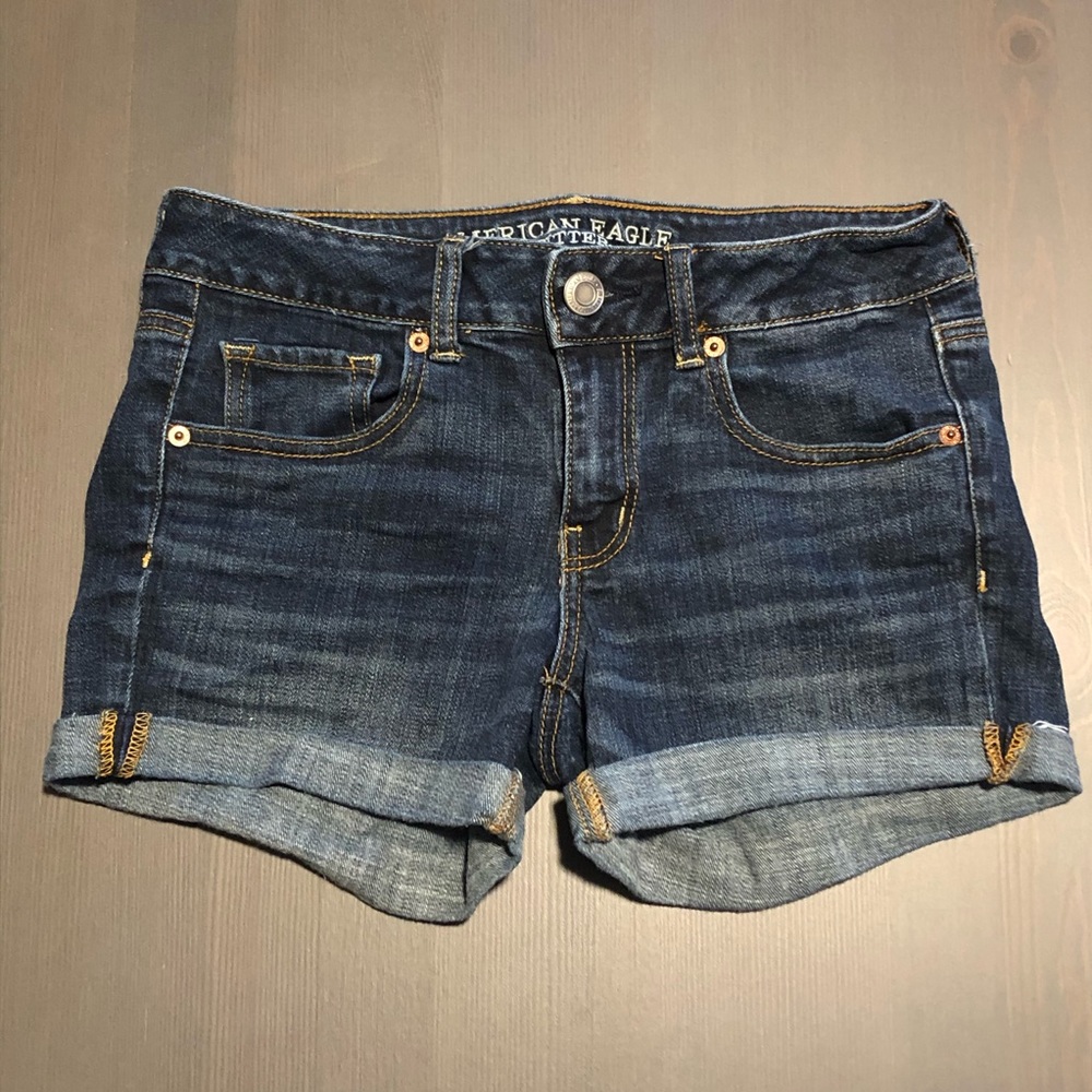 American Eagle Outfitters Midi Jean Shorts